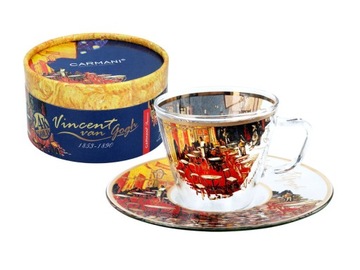 Filiżanka espresso Van Gogh Taras kawiarni w nocy