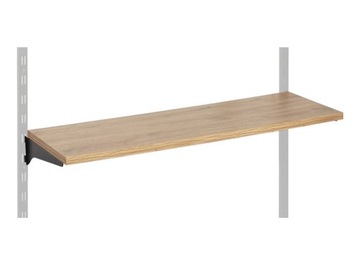 PÓŁKA 100x30cm (RÓŻNE KOLORY) + WSPORNIKI CZARNY SZYNA UNIVERSAL
