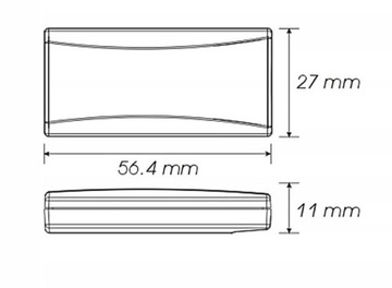 WYŚWIETLACZ TEMPERATURY SILNIKA MOTOCYKL Super Slim LCD Czerwony wyświetlacz