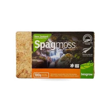 Мох сфагнум прессованный Sphagnum 8л - 100г для террариума Spagmoss Besgrow