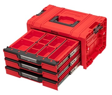 КОМПЛЕКТ ЯЩИКОВ ДЛЯ МАСТЕРСКОЙ Qbrick System PRO RED 3