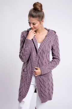 GLORIA BLOGGING ТЕПЛЫЙ КАРДИГАН С КАПЮШОНОМ L/XL