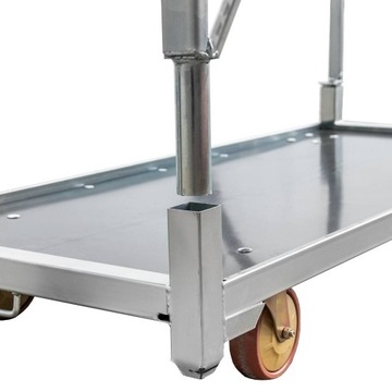 Датская тележка для цветов с 3 полками 172х56х140 см на колесах Мега-М