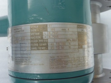 YOKOGAWA DN100 ATEX Ex КИСЛОТОСТОЙКИЙ РАСХОДОМЕР