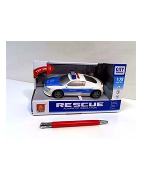 Auto policja światło dźwięk 15cm