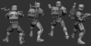 Модель Delta Squad подходит для игры Star Wars Legion.