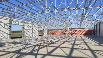 Стальная конструкция зала, сарая,