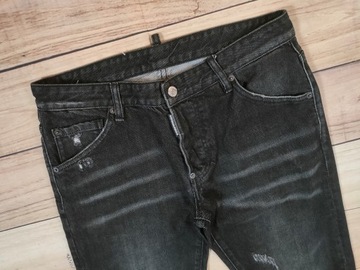 DSQUARED2 Spodnie Jeans Męskie Logowane r. 50
