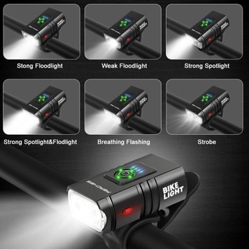 LAMPKA ROWEROWA PRZÓD TYŁ ZESTAW DO ROWERU LED USB