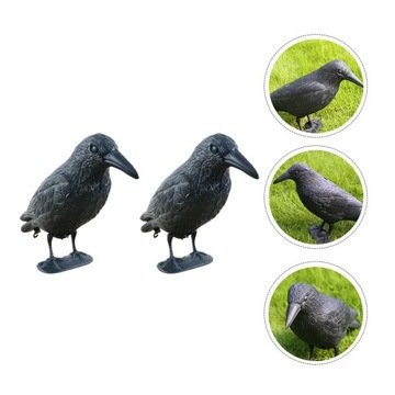 Имитация ворона Модель птицы Приманка для птиц 2 шт.