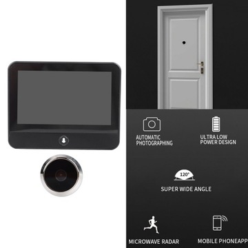 ЦИФРОВАЯ КАМЕРА ДЛЯ ПРОСМОТРА ДВЕРИ ДЛЯ ПРИЛОЖЕНИЯ TUYA SMART DOOR DOOR 1080P