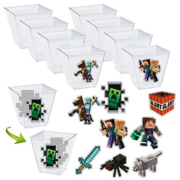 PUCHARKI NA DESER MINECRAFT IMPREZA URODZINY 8x