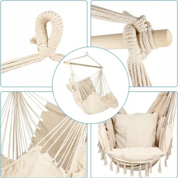 ПОДВЕСНОЙ СТУЛ, КАЧЕЛИ, БРАЗИЛЬСКИЙ СТУЛ, КАЧАЛКА, КОРЗИНА + 2 ПОДУШКИ