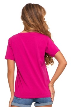 ЖЕНСКАЯ ФУТБОЛКА С КОРОТКИМ РУКАВОМ, ИЗ ХЛОПКА ПРЕМИУМ С V-ОБРАЗНЫМ ВЫРЕЗОМ MORAJ S.3XL