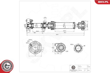 ESEN SKV 76SKV039 HŘÍDEL HNACÍ