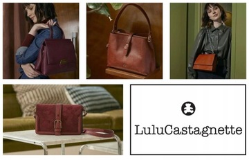 LuluCastagnette duża torebka damska klasyczna torba na ramię logo mis