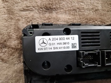 MERCEDES W204 X204 GLK W218 CLS PANEL KLIMATIZACE A2049004412