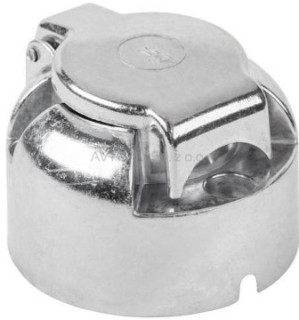 7-контактная алюминиевая розетка для автомобильного прицепа