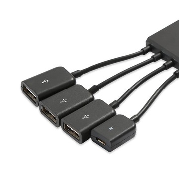 HUB USB typ C 3.1 3x USB + micro tablet OTG myszka