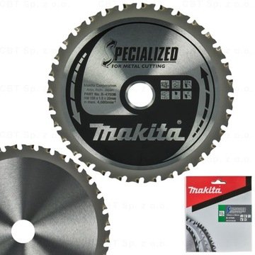 MOCNA TARCZA TNĄCA DO METALU 150X20MM 32 ZĘBY SPECIALIZED PIŁA TARCZOWA