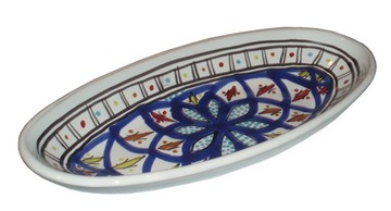 OWALNY ARABSKI PÓŁMISEK 29cm TUNEZJA SAŁATKI