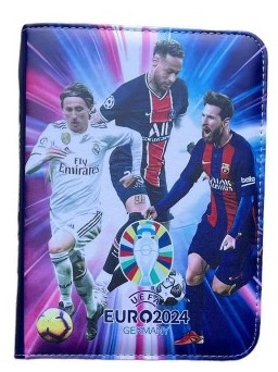 Папка-переплет для футбольных карточек: 400 шт. + 10 бесплатных золотых карточек Евро-2024