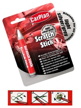 Zestaw Wosk Kredka Pasta Ścierka Aplikator SREBRNY