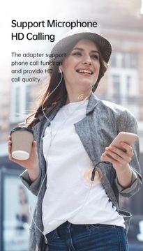 Аудиоадаптер USB-C — AUX Mini Jack 3,5 мм ЦАП + USB-C PD 60 Вт