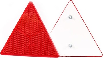 СВЕТООТРАЖАЮЩИЙ ТРЕУГОЛЬНИК, КРАСНЫЙ, КРЕПЛЕННЫЙ С ВИНТАМИ