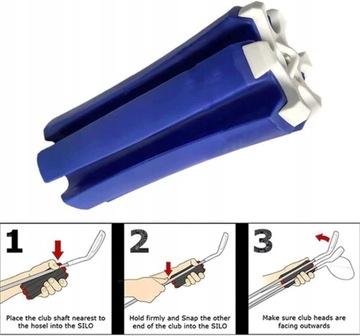 Портативный держатель клюшки для гольфа Деревянный держатель клюшки