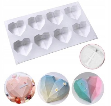 Силиконовая форма HEARTS форма для маффинов HEART MONOPORTION TECHNO MUFFIN