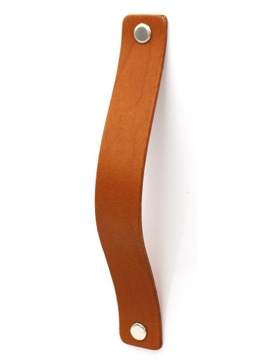UCHWYTY DO MEBLI skórzane koniak uchwyty do szafy komody brimnes na 16 cm