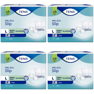 Tena Slip Super L 4 opakowania po 30 szt