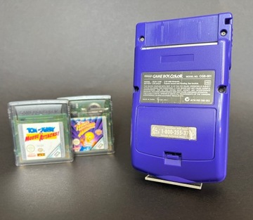 Цветная консоль Nintendo Game Boy + 2 оригинальные игры
