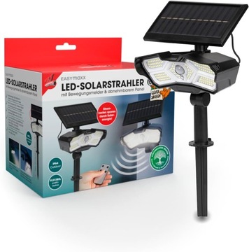 EASYmaxx LED солнечный точечный светильник с датчиком движения - черный