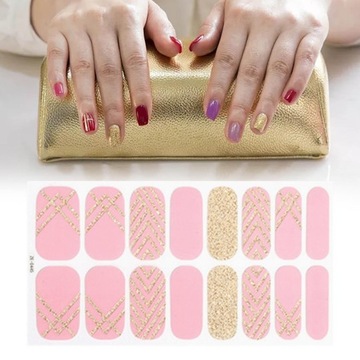 16 шт., клей для ногтей, обертка, маникюр, декор для ногтей, гель-лак для