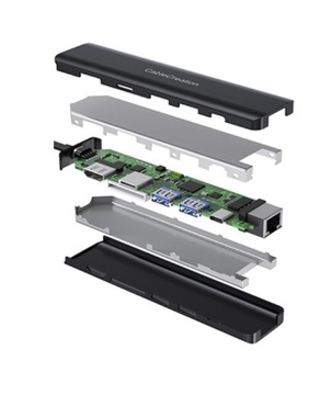 Концентратор USB-C Thunderbolt 3 4 HDMI 4K 60 Гц USB LAN Dell HP Lenovo Asus MacBook