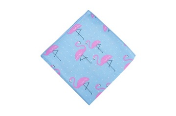 Poszetka do marynarki w FLAMINGI RÓŻOWE LETNIA