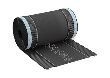 Taśma kalenicowa pod gąsior 240mm x 5m RAL 7021 Eurovent Roll ECCO antracyt