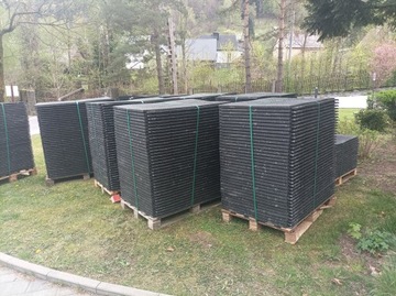 Противоскользящий резиновый коврик ПВХ для гаража, защита входа 120 х 80 см.