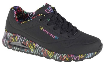 Damskie sneakers Skechers Uno-Loving Love 155506-BBK r.41
