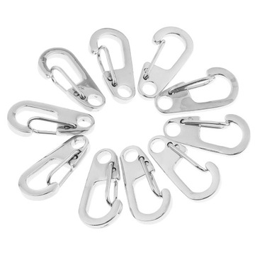 10 szt. Mini aluminiowa klamra z zatrzaskiem ze sprężyną zatrzaskową