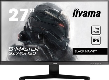 IIYAMA 27-дюймовый монитор Black Hawk G-Master G2745HSU-B1 IPS/FHD/100 Гц/1 мс