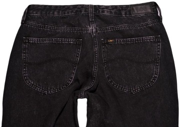 LEE spodnie BLACK jeans MOM STRAIGHT _ W31 L33