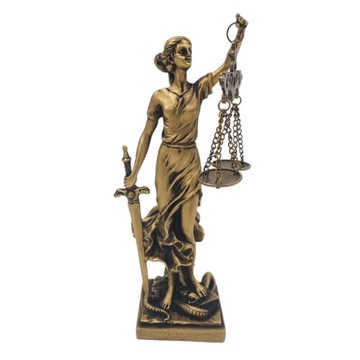 Statuetka figurka Temida prezent dla prawnika studenta prawa lub sędziego