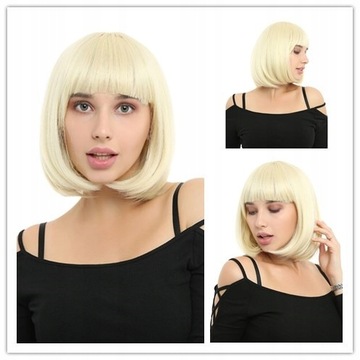 WHIMSICAL W Synthetic Short Bob Straight Wigs