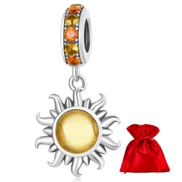 G319 Słońce charms zawieszka srebro 925