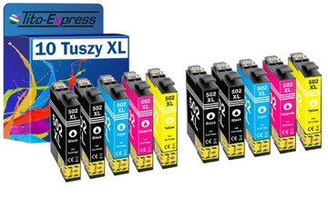 10x Tusz do EPSON 502 XL XP-5100 XP-5150 WF-2860