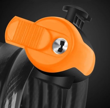 ВЕЛОСИПЕДНЫЙ ЗАМОК ВЕЛОСИПЕДНЫЙ ЗАМОК ТРОС-ЦЕПЬ С КЛЮЧОМ 100СМ RW36