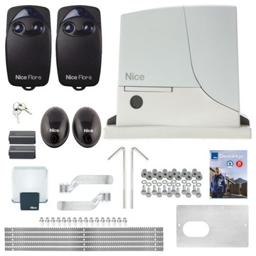 NICE ROX 600 kg zestaw napęd 2 piloty 5 listw LED